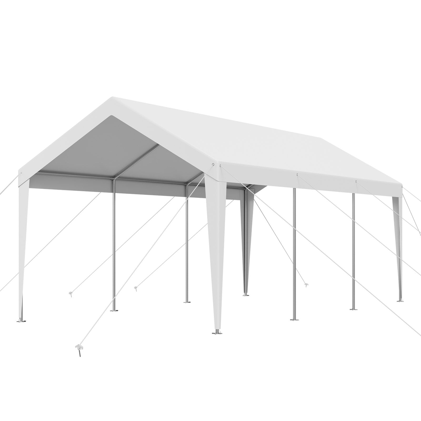 Carport Car Canopy 10 x 20 FT Heavy Duty Portable Car Shelter Tent White V952-KFSJSQCCKBS8QFX1I001V0