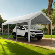 Carport Car Canopy 10 x 20 FT Heavy Duty Portable Car Shelter Tent White V952-KFSJSQCCKBS8QFX1I001V0