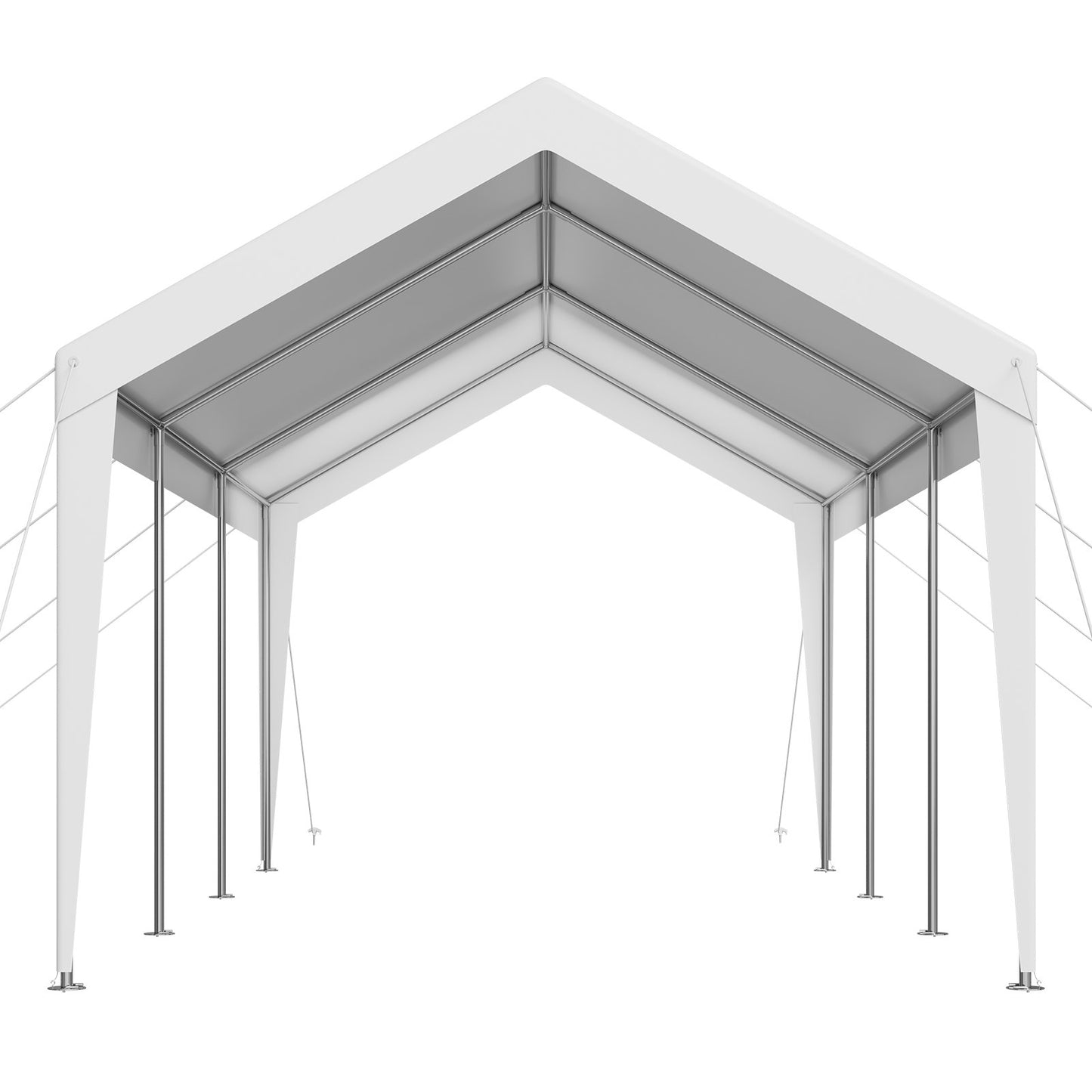 Carport Car Canopy 10 x 20 FT Heavy Duty Portable Car Shelter Tent White V952-KFSJSQCCKBS8QFX1I001V0