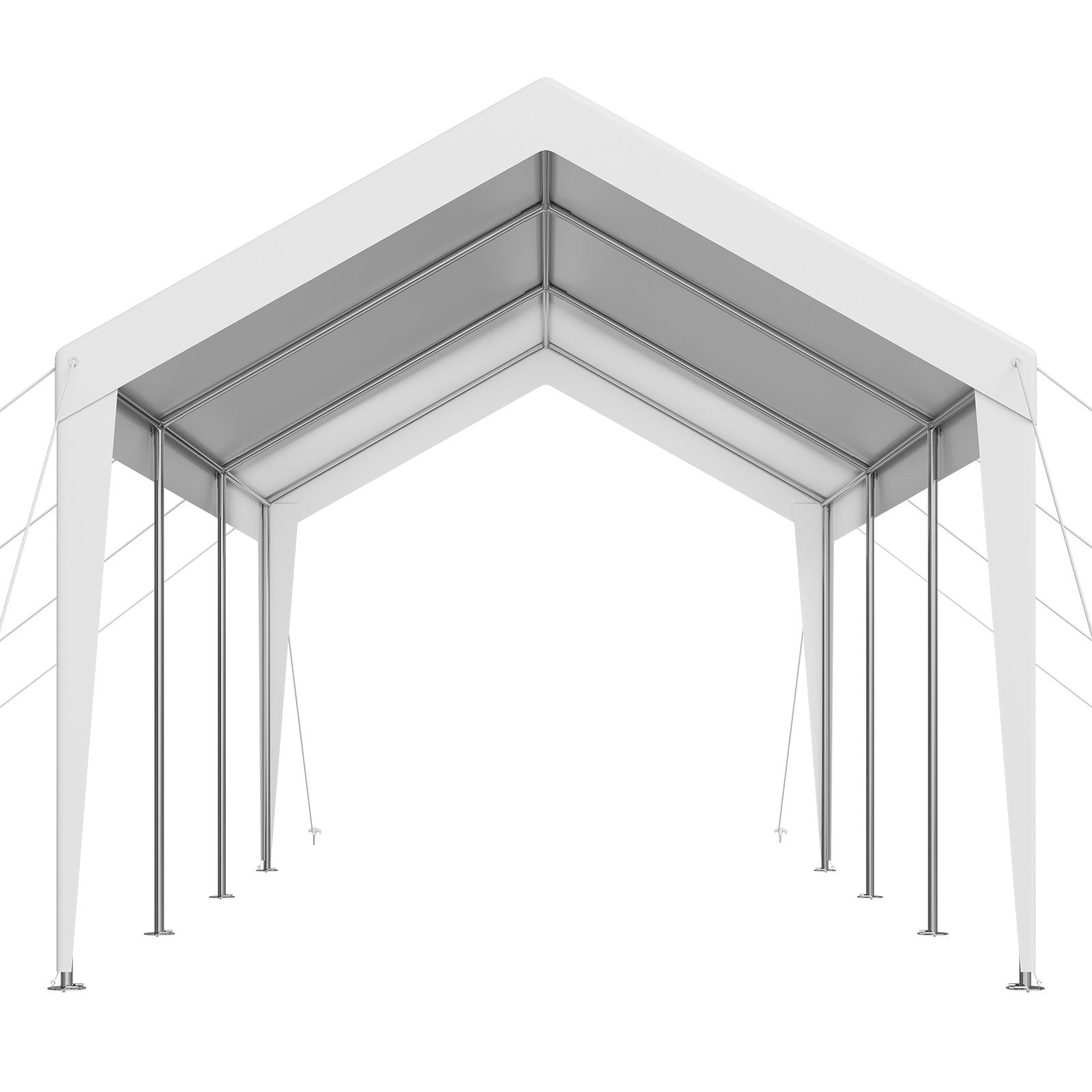 Carport Car Canopy 10 x 20 FT Heavy Duty Portable Car Shelter Tent White V952-KFSJSQCCKBS8QFX1I001V0