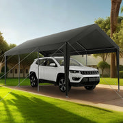 Carport Car Canopy 10 x 20 FT Heavy Duty Portable Car Shelter Tent Grey V952-KFSJSQCCKHS8DE5CF001V0
