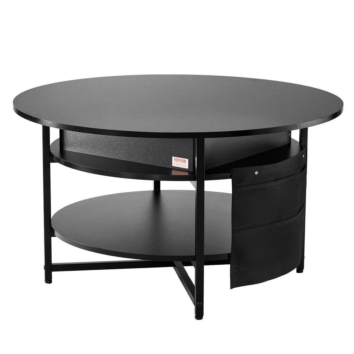 Lift Top Coffee Table 35.3" Round Coffee Table for Living Room Black V952-KFZ35YXWYBKFA7BWYV9