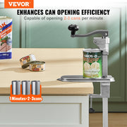 Commercial Can Opener, Heavy-Duty Manual Tabletop Cans Opener for Cans Up to 300 mm Height, Height-Adjustable V952-KGQ30CMBXGZJRXFF5003V0