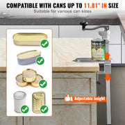 Commercial Can Opener, Heavy-Duty Manual Tabletop Cans Opener for Cans Up to 300 mm Height, Height-Adjustable V952-KGQ30CMBXGZJRXFF5003V0