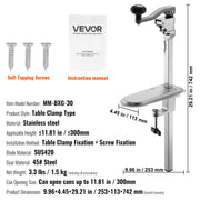 Commercial Can Opener, Heavy-Duty Manual Tabletop Cans Opener for Cans Up to 300 mm Height, Height-Adjustable V952-KGQ30CMBXGZJRXFF5003V0