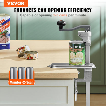 Manual Can Opener, Commercial Table Clamp Opener for Large Cans, Heavy Duty Can Opener with Base, Adjustable V952-KGQ40CMBXGZJMDFV2V0