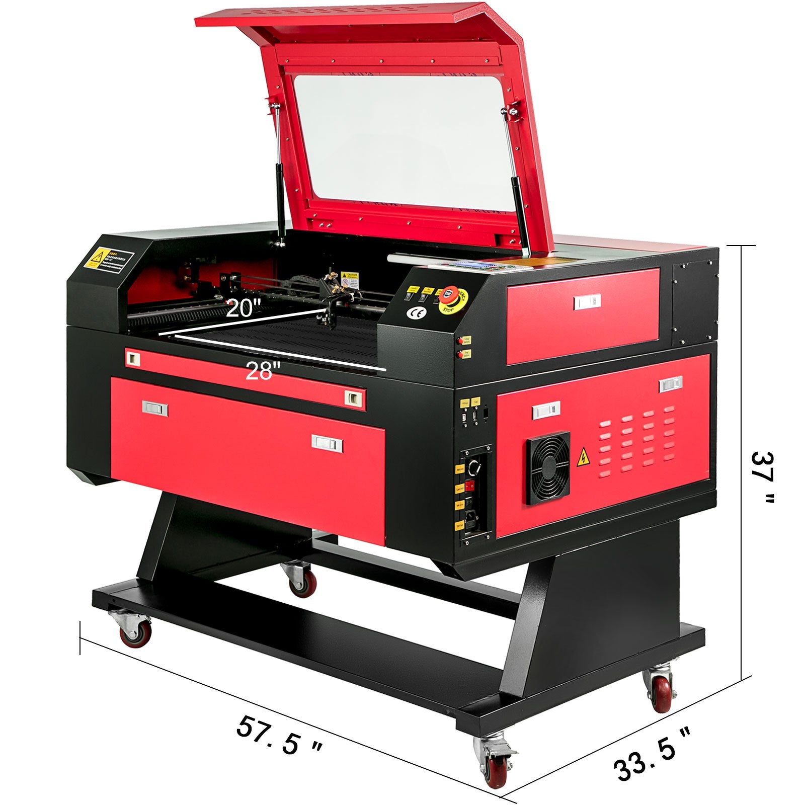 80W CO2 Laser Engraver Engraving Cutting Machine With Color Screen 700*500mm V952-KH7050DKJ80W00001V3