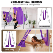 Aerial Yoga Frame & Yoga Hammock, 2950 mm Height Professional Yoga Swing Stand Comes with 12 m Length Aerial V952-KJDC293M12MDB9TTKV0