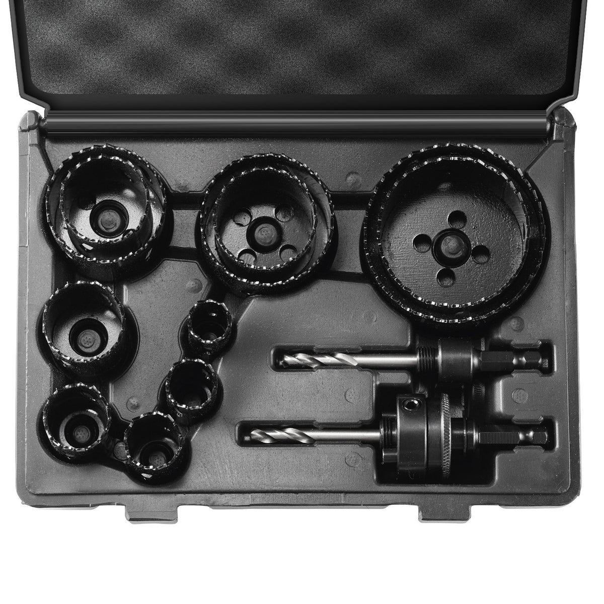 Hole Saw Kit, 11 PCS Saw Blades, 2 Drill Bits, 1 Hex Wrench, Bi Metal M42 Hole Saw Set with Carrying Case, V952-KJTJSJSPF11HOUAIGV0