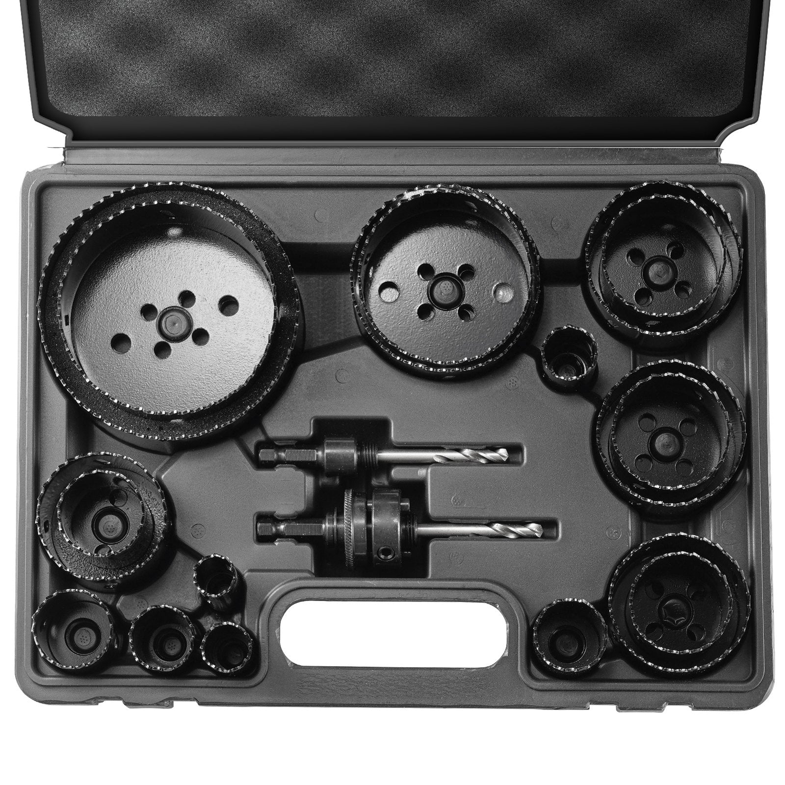 Hole Saw Kit, 18 PCS Saw Blades, 6 Drill Bits, 1 Hex Wrench, Bi Metal M42 Hole Saw Set with Carrying Case, V952-KJTJSJSPF18OWVFQPV0