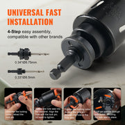Hole Saw Kit, 18 PCS Saw Blades, 6 Drill Bits, 1 Hex Wrench, Bi Metal M42 Hole Saw Set with Carrying Case, V952-KJTJSJSPF18OWVFQPV0