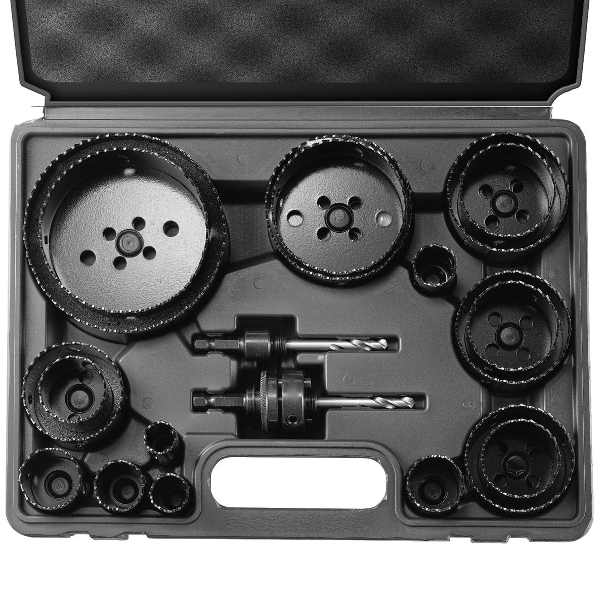 Hole Saw Kit, 18 PCS Saw Blades, 6 Drill Bits, 1 Hex Wrench, Bi Metal M42 Hole Saw Set with Carrying Case, V952-KJTJSJSPF18OWVFQPV0