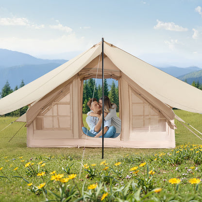 Inflatable Tents for Camping, 3-5 Person Easy Setup Blow up Tent with Hand Pump, 300D Oxford 4 Season V952-KJZP321MCQWZYXYAQV0