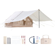 Inflatable Tents for Camping, 3-5 Person Easy Setup Blow up Tent with Hand Pump, 300D Oxford 4 Season V952-KJZP321MCQWZYXYAQV0