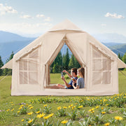 Inflatable Tents for Camping, 4-6 Person Easy Setup Blow up Tent with Hand Pump, 300D Oxford 4 Season V952-KJZP331MCQWZC4B47V0