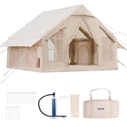 Inflatable Tents for Camping, 4-6 Person Easy Setup Blow up Tent with Hand Pump, 300D Oxford 4 Season V952-KJZP331MCQWZC4B47V0