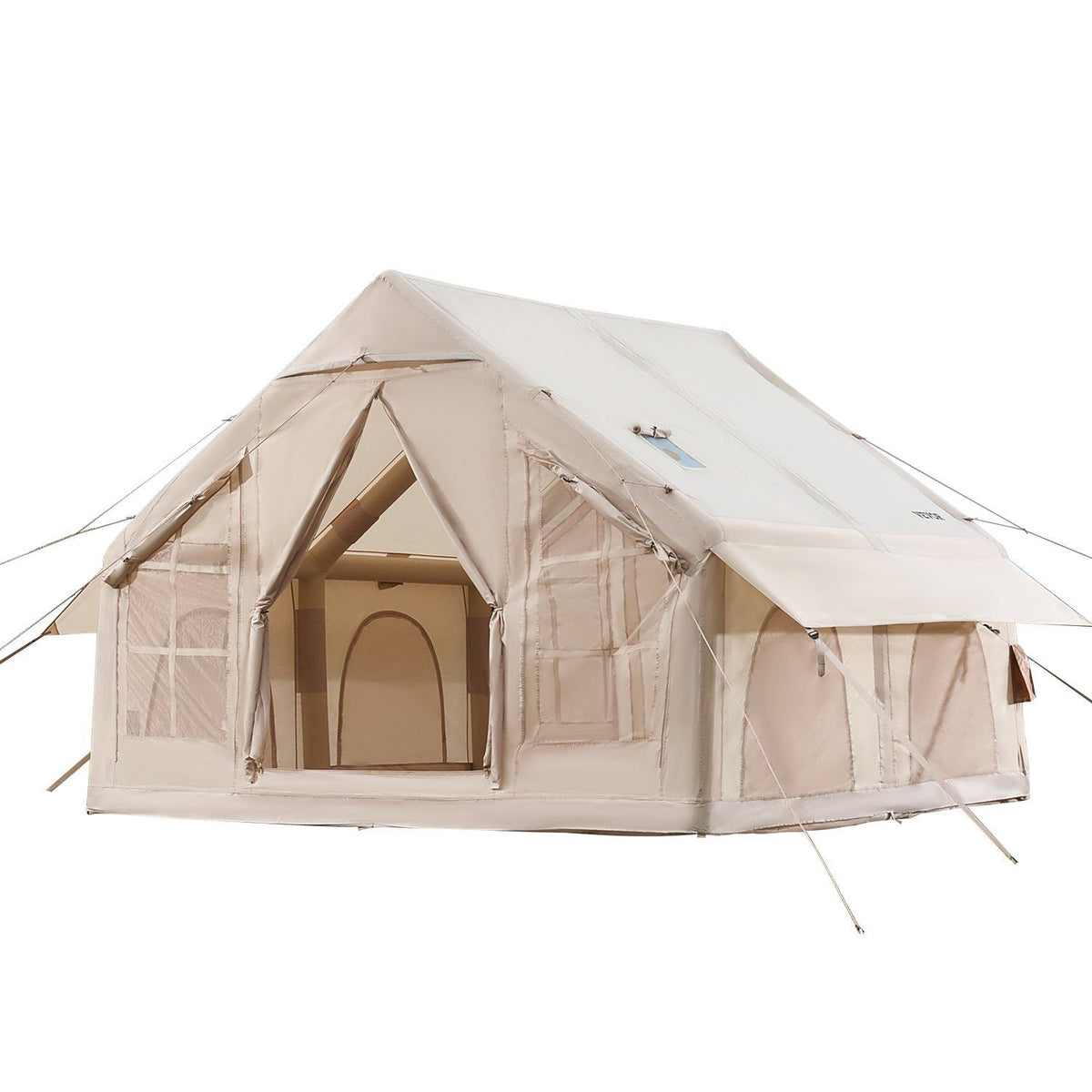 Inflatable Tents for Camping, 4-6 Person Easy Setup Blow up Tent with Hand Pump, 300D Oxford 4 Season V952-KJZP331MCQWZC4B47V0
