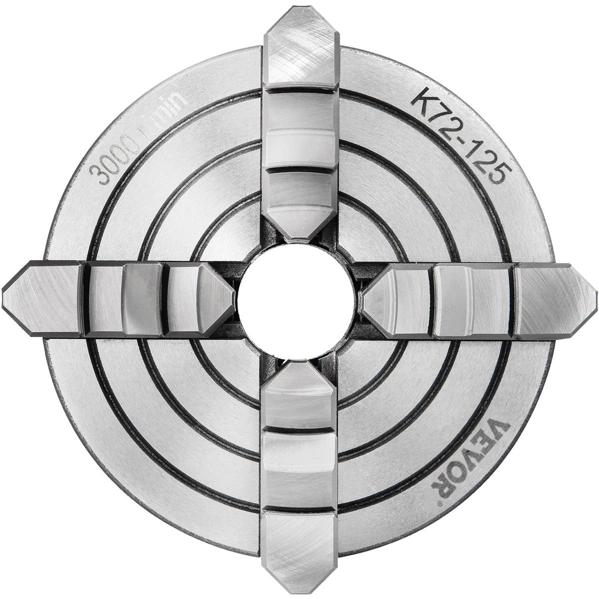 Metal Lathe Chuck 4-Jaw Independent 5 inch Cast Iron Milling Turning CNC V952-KPK72-12500000001V0