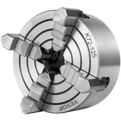 Metal Lathe Chuck 4-Jaw Independent 5 inch Cast Iron Milling Turning CNC V952-KPK72-12500000001V0