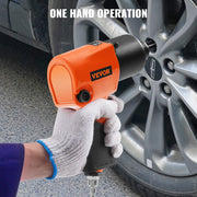 Air Impact Wrench, 1/2" Drive Air Impact Gun Up to 880ft-lbs Nut-busting Torque, 7500RPM Lightweight V952-KQ660N121000NH9DPV0