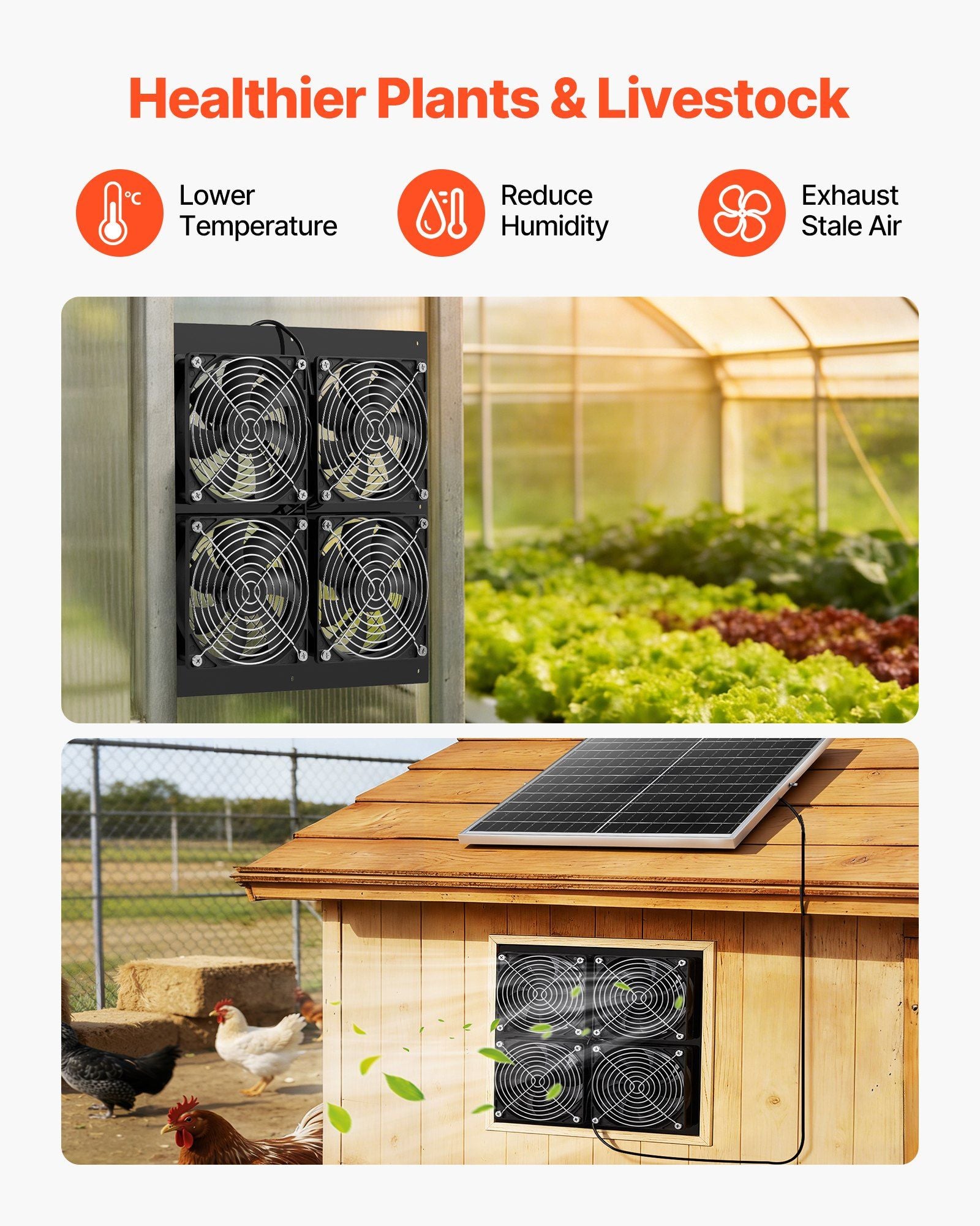 Solar Powered Fan, 25W Solar Panel with 4 Fans, Adjustable Solar Panel Angle, 2668 RPM High-Speed, Flexible V952-KQWSXHFJDTYN5TENT001Y3