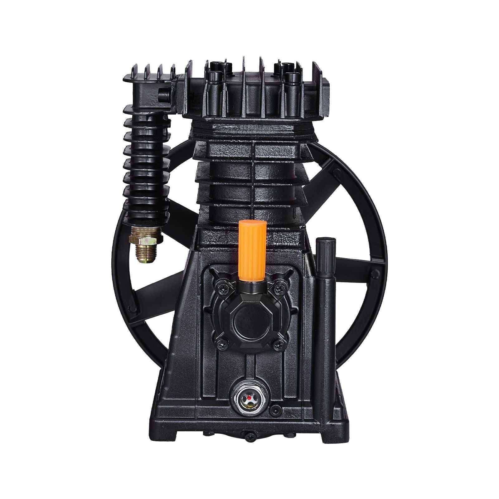 Air Compressor Pump Head, 3HP 5.8CFM @ 90PSI, Twin Cylinder Oil Lubricated Air Compressor Piston Pump Head, V952-KQYSJBTHSSBT4JDUMV0