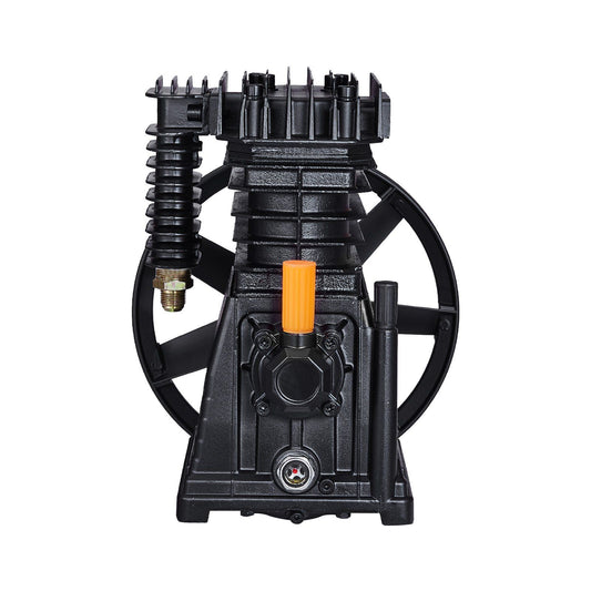 Air Compressor Pump Head, 3HP 5.8CFM @ 90PSI, Twin Cylinder Oil Lubricated Air Compressor Piston Pump Head, V952-KQYSJBTHSSBT4JDUMV0