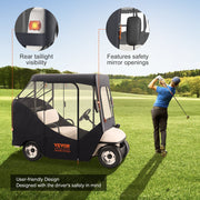 Golf Cart Enclosure, Polyester Driving Enclosure, Club Car Covers Suitable for 2-Seater Golf Carts, Sunproof V952-KSHGEFCZGMDJ7155KV0