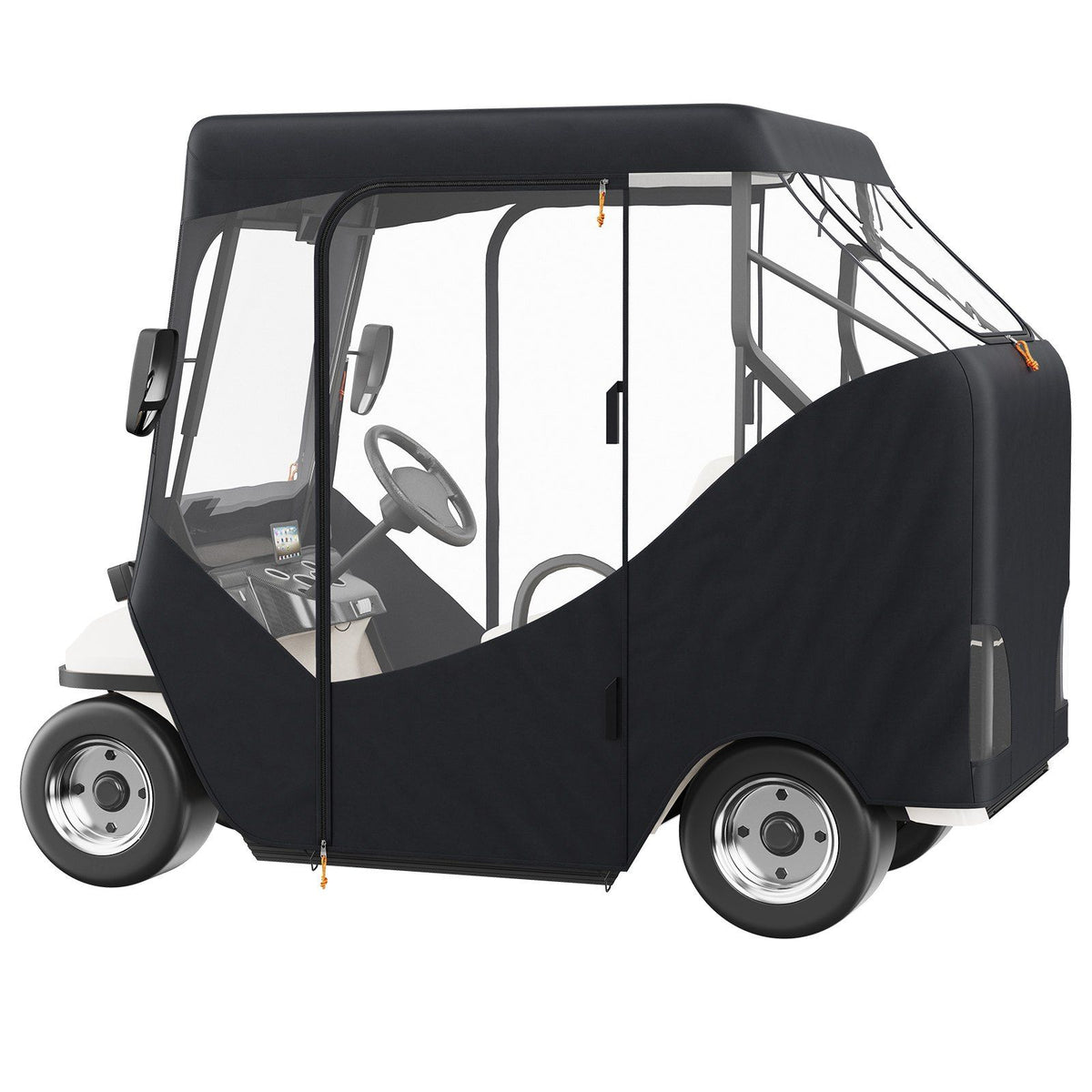Golf Cart Enclosure, Polyester Driving Enclosure, Club Car Covers Suitable for 2-Seater Golf Carts, Sunproof V952-KSHGEFCZGMDJ7155KV0