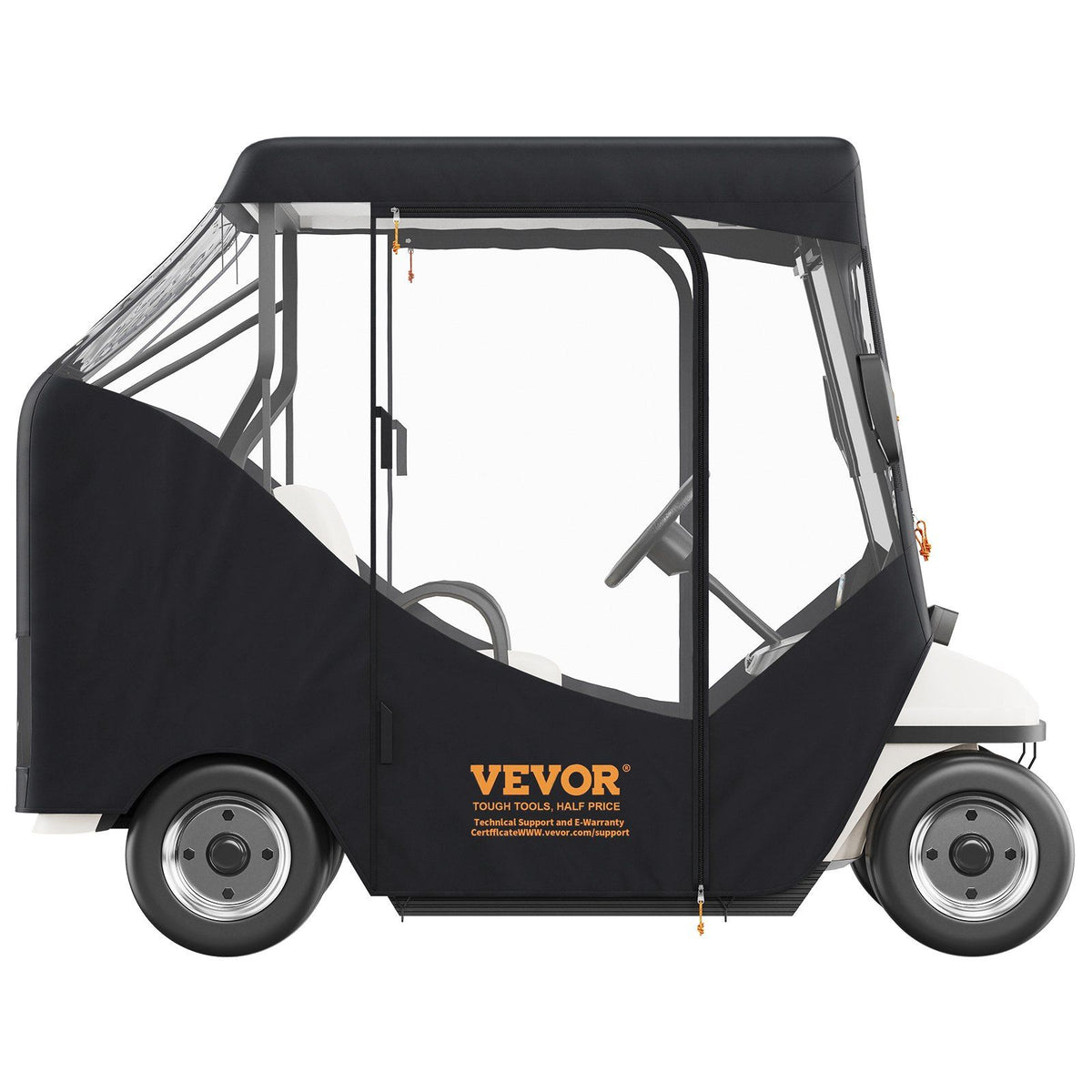 Golf Cart Enclosure, Polyester Driving Enclosure, Club Car Covers Suitable for 2-Seater Golf Carts, Sunproof V952-KSHGEFCZGMDJ7155KV0