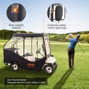 Golf Cart Enclosure, 420D Polyester Driving Enclosure with 4-Sided Transparent Windows, 4 Passenger Club Car V952-KSHGEFCZGMDJB8OZ9V0