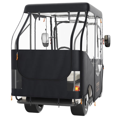 Golf Cart Enclosure, 420D Polyester Driving Enclosure with 4-Sided Transparent Windows, 4 Passenger Club Car V952-KSHGEFCZGMDJB8OZ9V0