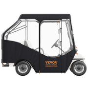 Golf Cart Enclosure, 420D Polyester Driving Enclosure with 4-Sided Transparent Windows, 4 Passenger Club Car V952-KSHGEFCZGMDJB8OZ9V0