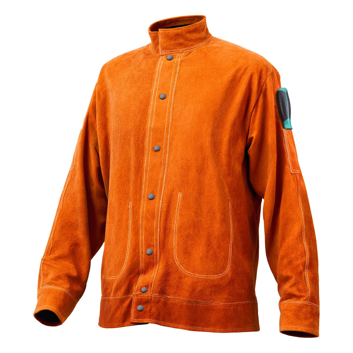 Flame-Resistant Welding Jacket Heavy Duty Leather Welding Jacket L Size V952-KSNPKKSKNPAK8UX8MV0