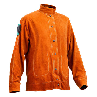 Flame-Resistant Welding Jacket Heavy Duty Leather Welding Jacket L Size V952-KSNPKKSKNPAK8UX8MV0