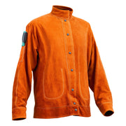Flame-Resistant Welding Jacket - M Size, Heavy Duty Cowhide Leather Welding Jacket, Waterproof Heat-Resistant V952-KSNPKKSKNPAKH1SAOV0