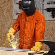 Flame-Resistant Welding Jacket Heavy Duty Leather Welding Jacket XL Size V952-KSNPKKSKNPAKZ8XX9V0
