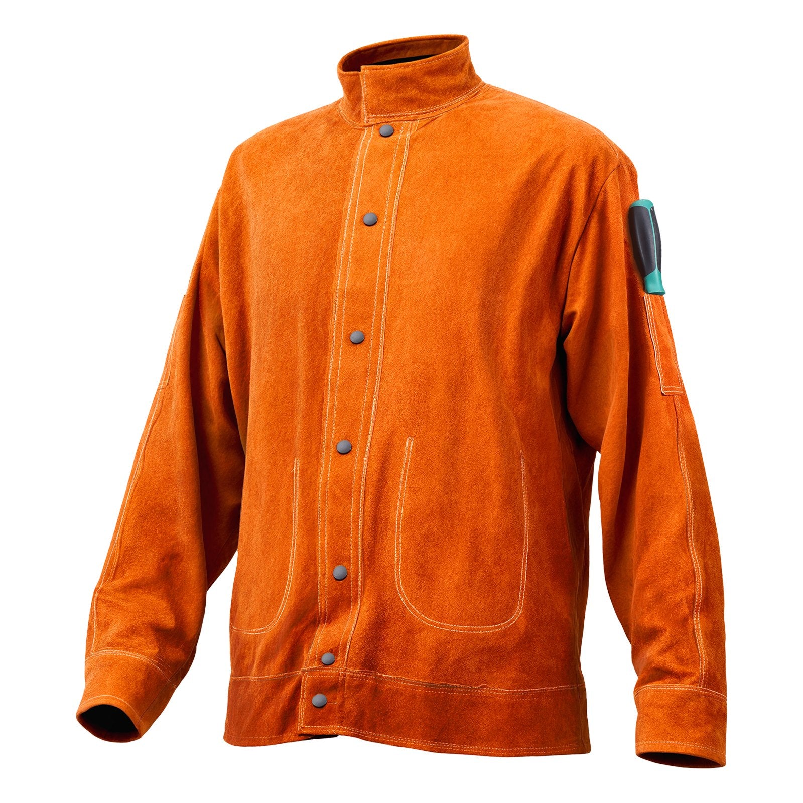 Flame-Resistant Welding Jacket Heavy Duty Leather Welding Jacket XL Size V952-KSNPKKSKNPAKZ8XX9V0