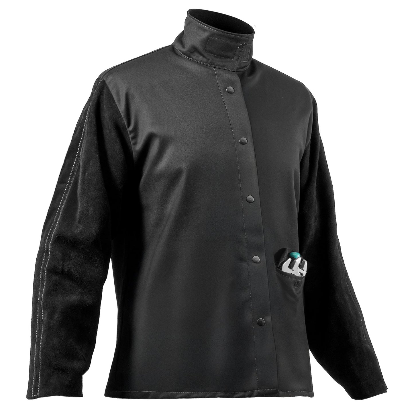 FR Welding Jacket L Size Heavy Duty Cowhide Leather & 9oz FR Cotton V952-KSNPKKSKNPCMANONPV0