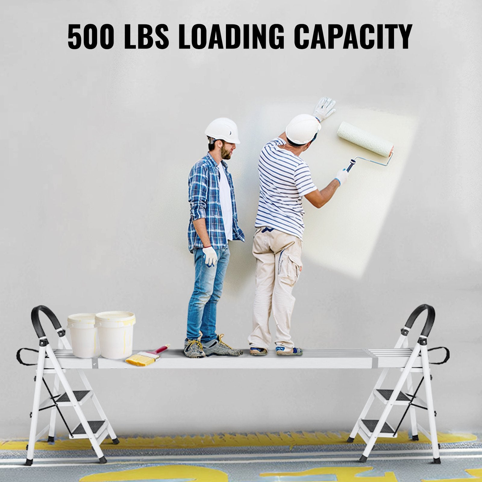 Telescoping Aluminum Work Plank, 6-9 Feet 500lbs Capacity, 12.5 inch Width Aluminum Scaffold Plank,Extension V952-KSSSJSJB69YC8E8OJV0