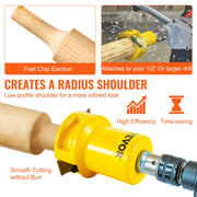 Tenon Cutter Log Furniture Kit 1" & 1.5"& 2" w/ Curved Blade for Home DIY V952-KSZYCHYCY11526C91V0