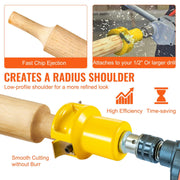 Tenon Cutter, 1.5" / 38 mm Diameter, Premium Aluminum & Steel Log Furniture Cutter, with Dual Curved Blades & V952-KSZYCYDBDDWC19K3MV0