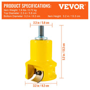 Tenon Cutter, 1.5" / 38 mm Diameter, Premium Aluminum & Steel Log Furniture Cutter, with Dual Curved Blades & V952-KSZYCYDBDDWC19K3MV0