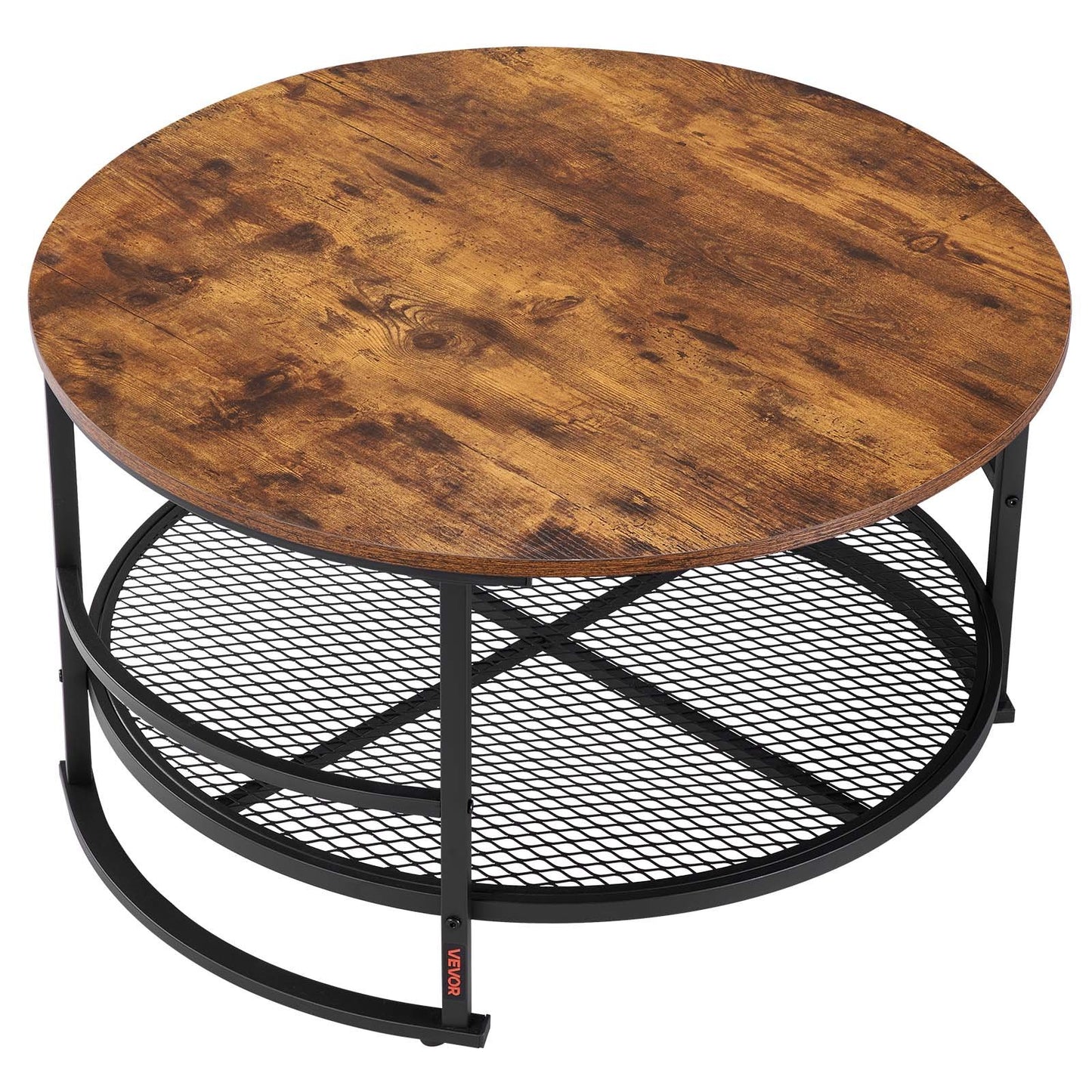 3 Pieces Round Coffee Table Set 80 cm with 2 End Tables for Living Room V952-KTZZTZTMYZWPM7ELZ001V0