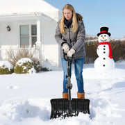 Snow Shovel for Driveway, 45.5cm Wide Snow Shovel with Assist D-shaped Handles, Non Slip Grip, Large Capacity V952-KXCSL18INCH02TFW3001V0