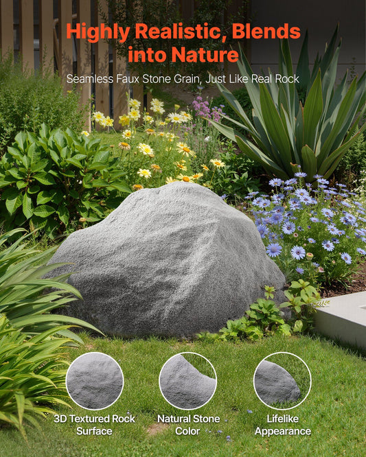 Faux Rock Cover, Outdoor Fake Rock Well Pump Cover, Realistic Natural Texture, Lightweight & V952-KXYSZBGZTYXZJ9G43001V0
