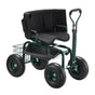 Rolling Garden Cart with Swivel Seat Wheels Extendable Handle Storage Box V952-KYDHYZYZXKSSSHX39001V0