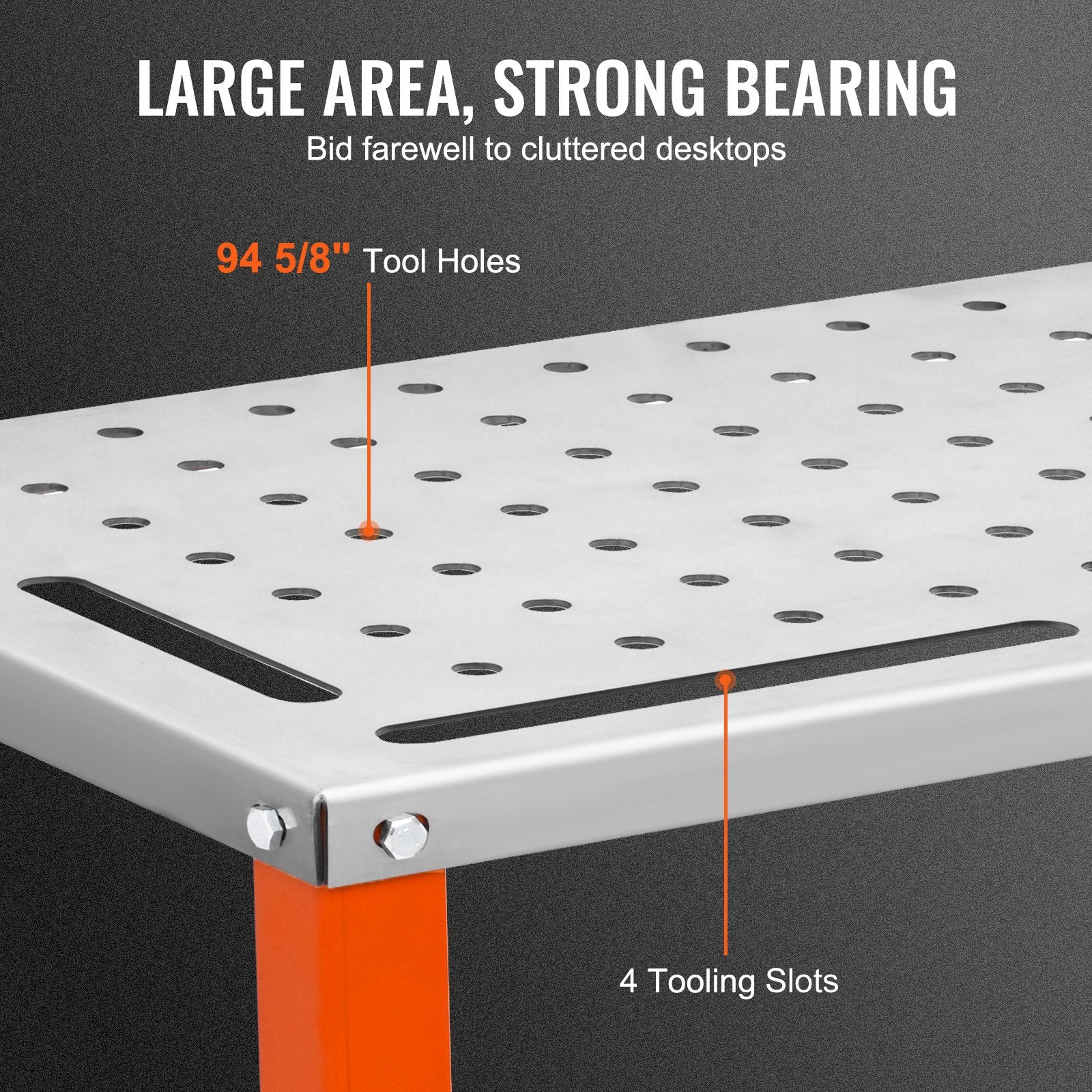 36" x 18" Welding Table, 1200lbs Load Capacity Steel Welding Workbench Table on Wheels, Portable Work Bench V952-KYDHZW1200LB3M6A7V0