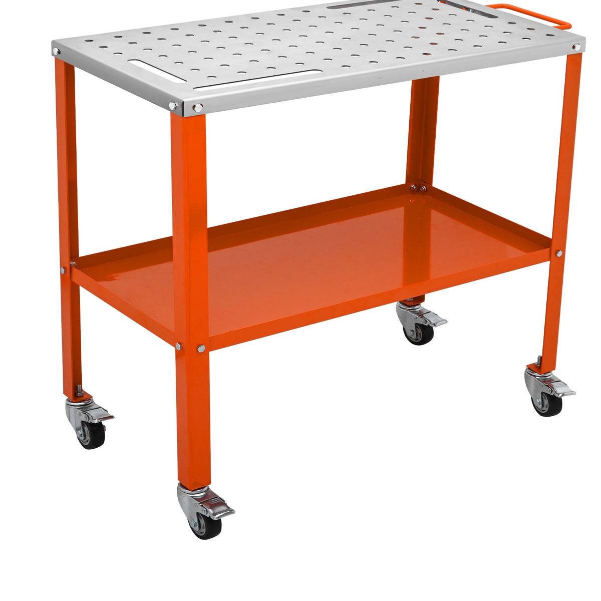 36" x 18" Welding Table, 1200lbs Load Capacity Steel Welding Workbench Table on Wheels, Portable Work Bench V952-KYDHZW1200LB3M6A7V0