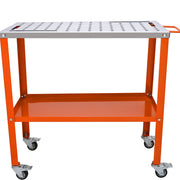 36" x 18" Welding Table, 1200lbs Load Capacity Steel Welding Workbench Table on Wheels, Portable Work Bench V952-KYDHZW1200LB3M6A7V0